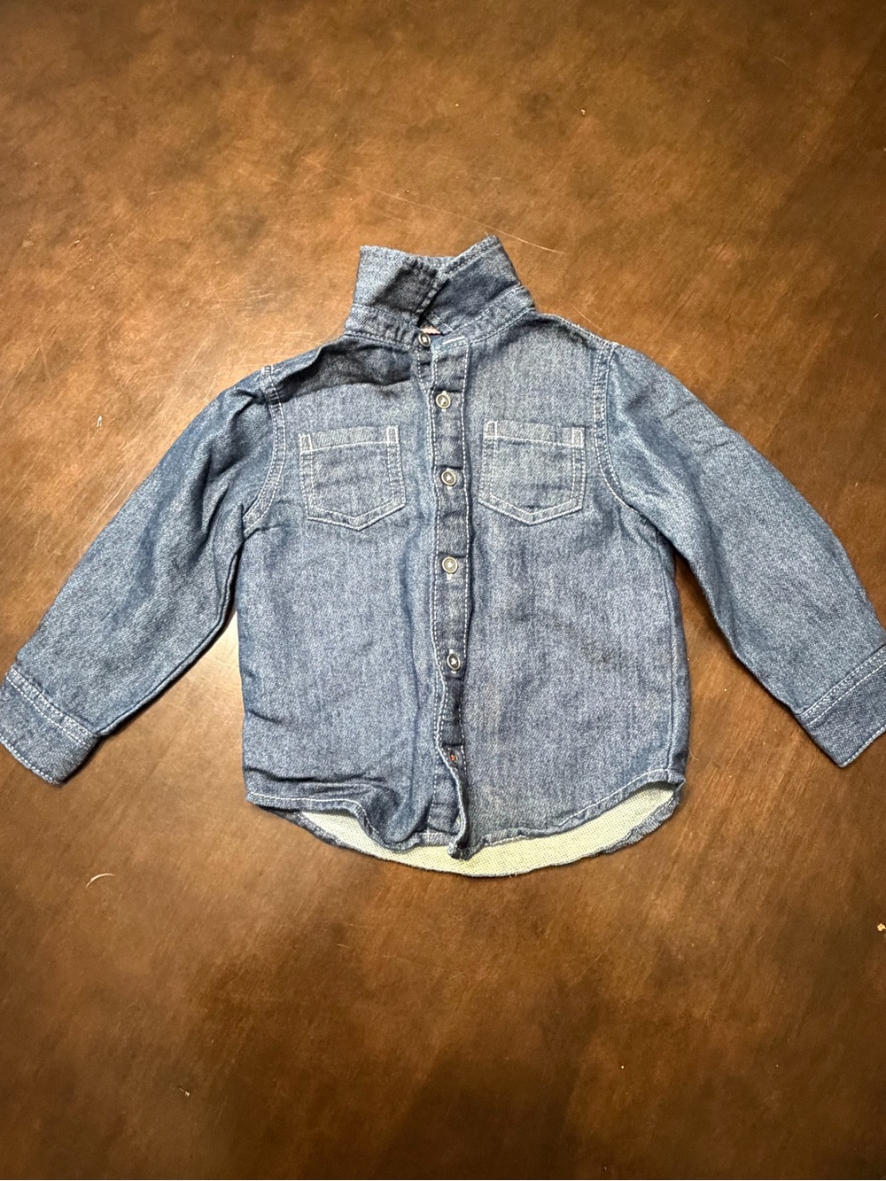 wonder nation Denim Button-Up Jacket in Blue